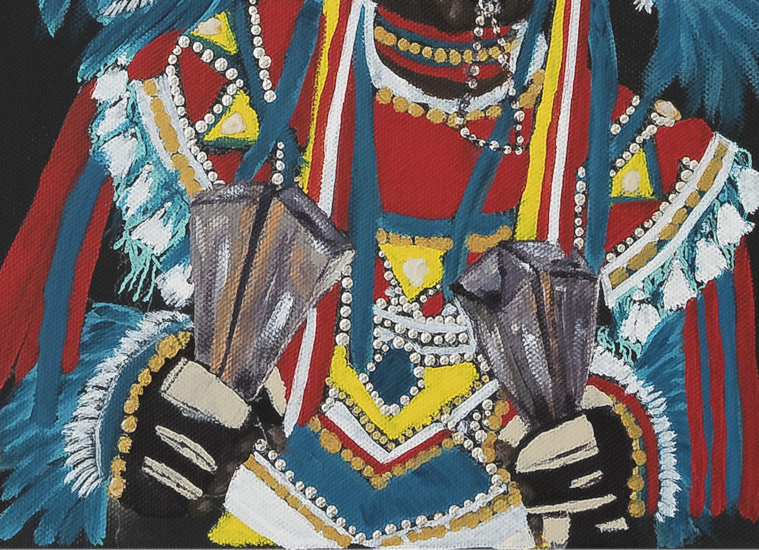 'Junkanoo Rushing' - Original Painting