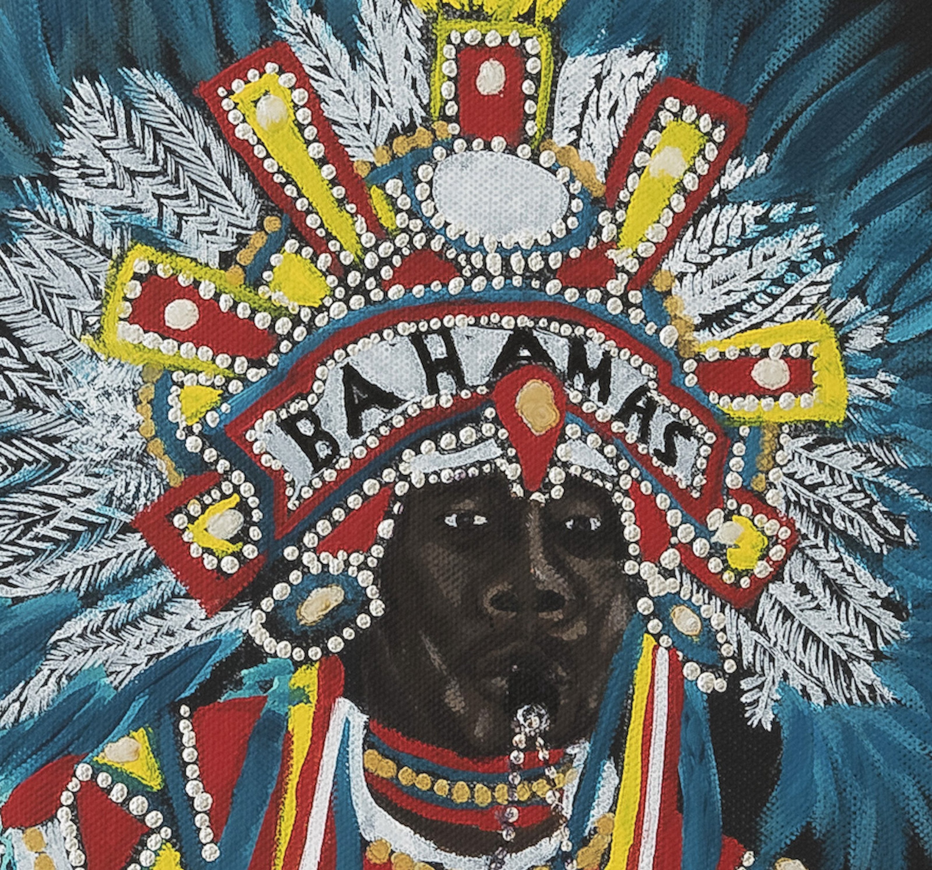 'Junkanoo Rushing' - Original Painting