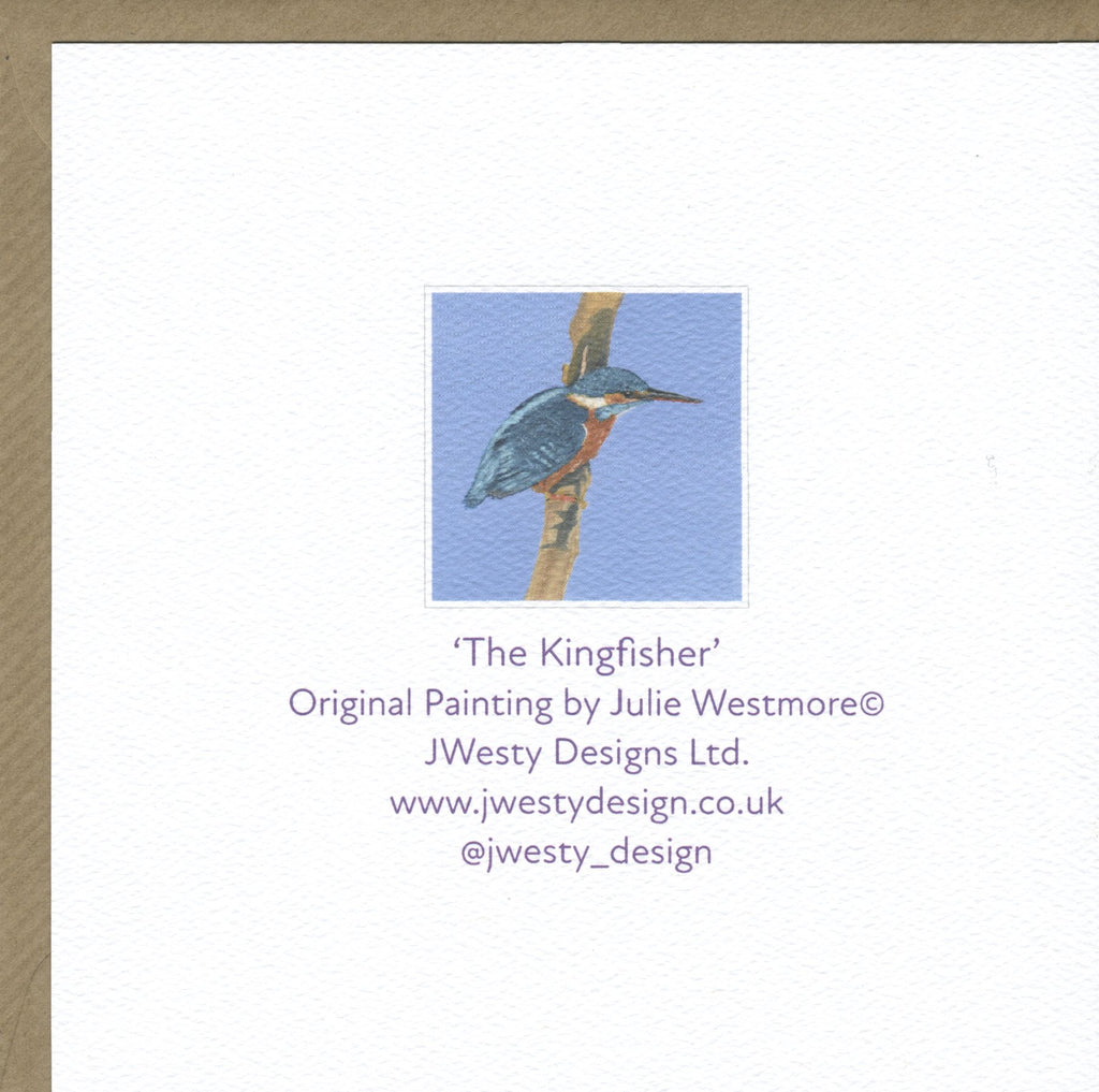 'Kingfisher' Greetings Card