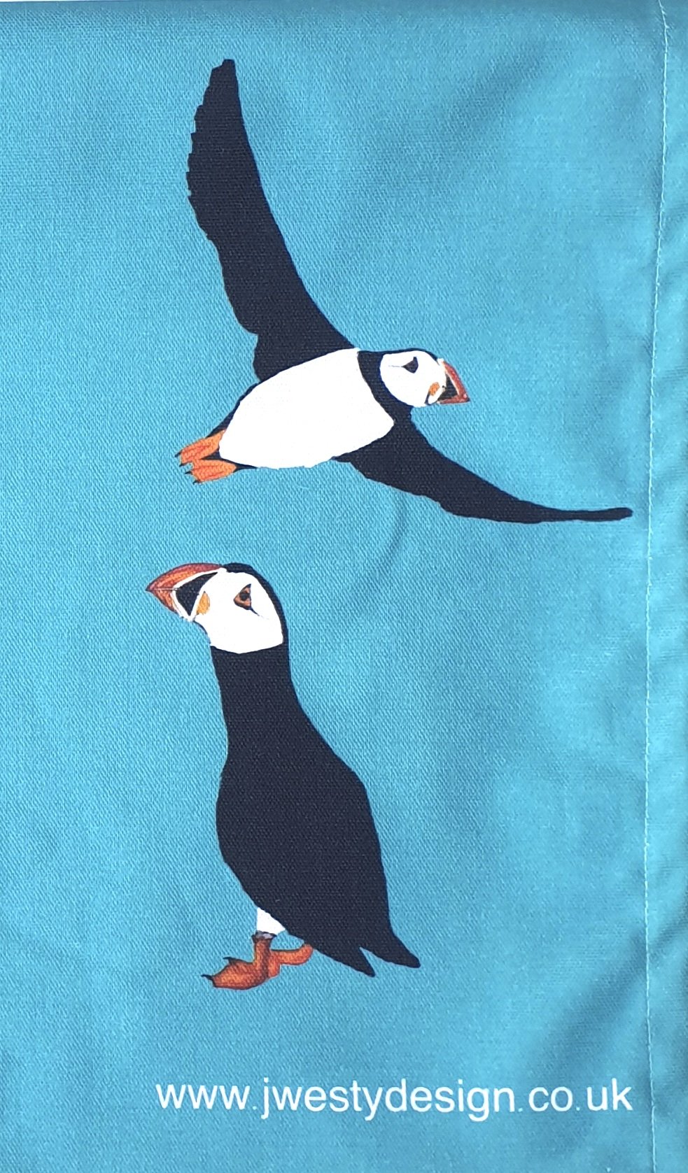 Large Puffin Tea Towel