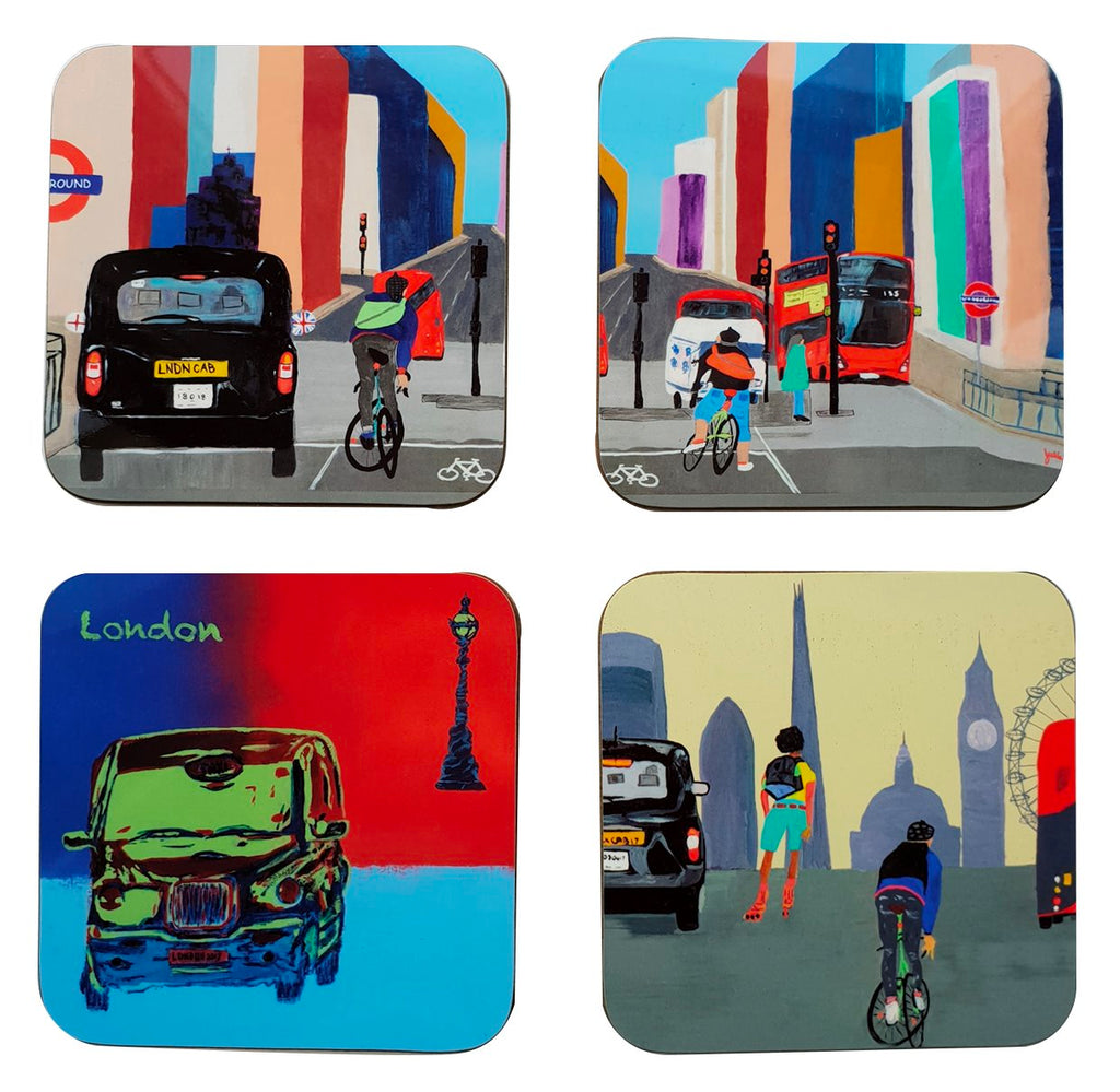 London Coaster set - 4 pack