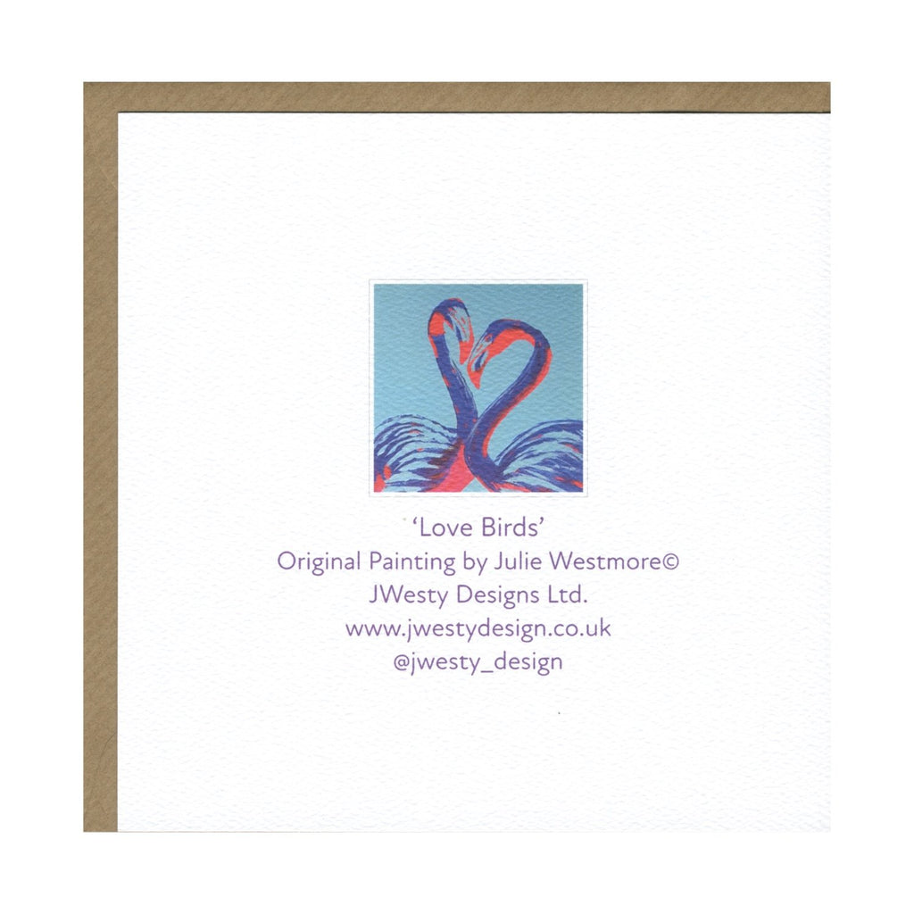 'Love Birds' Greetings Card