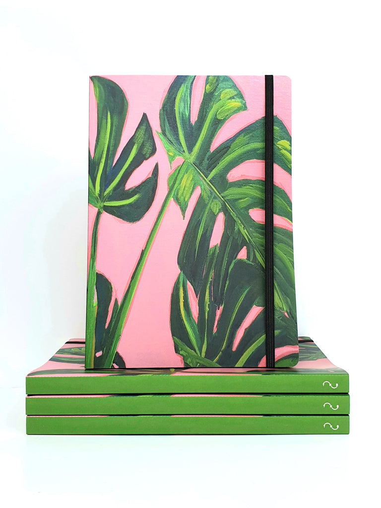 Luxury A5 Monstera Leaf Notebook