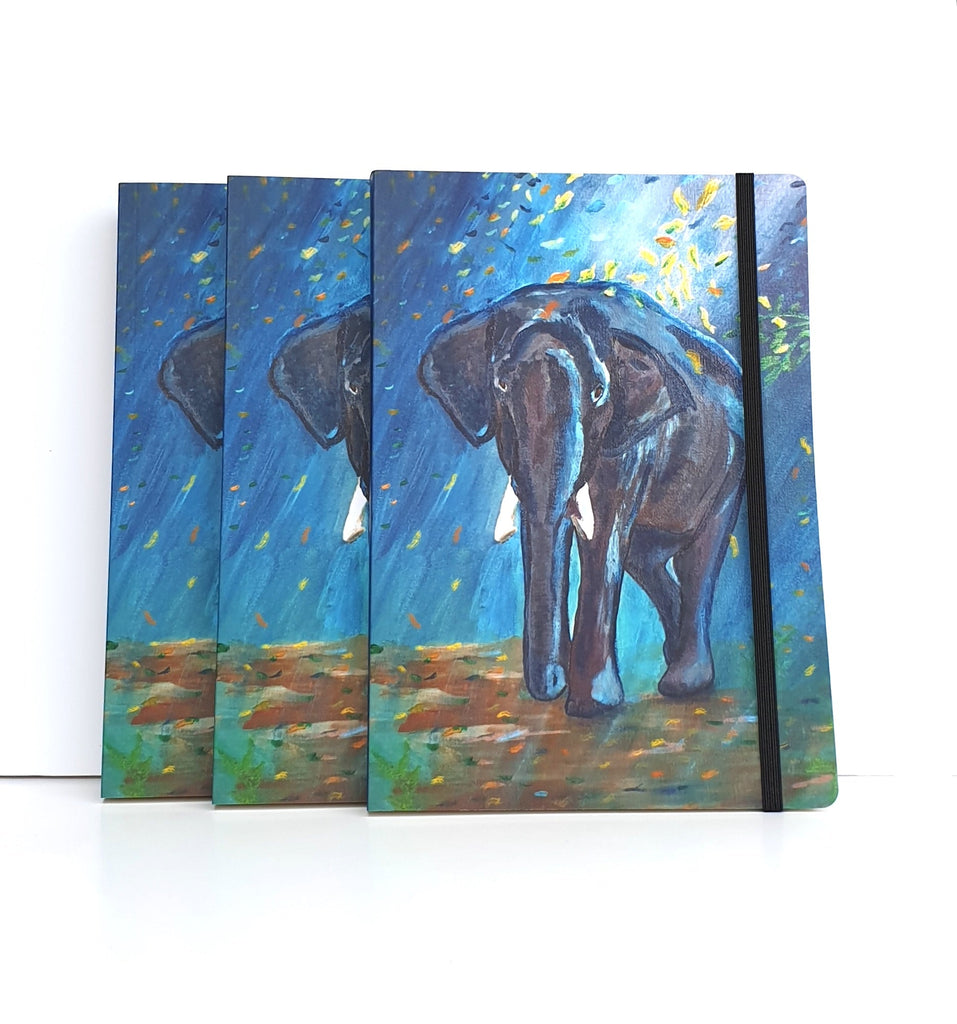 Luxury Moonlight Elephant A5 Notebook