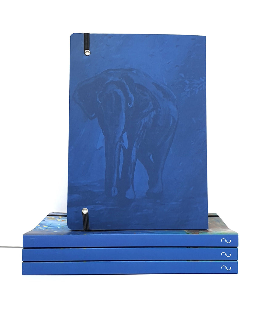 Luxury Moonlight Elephant A5 Notebook