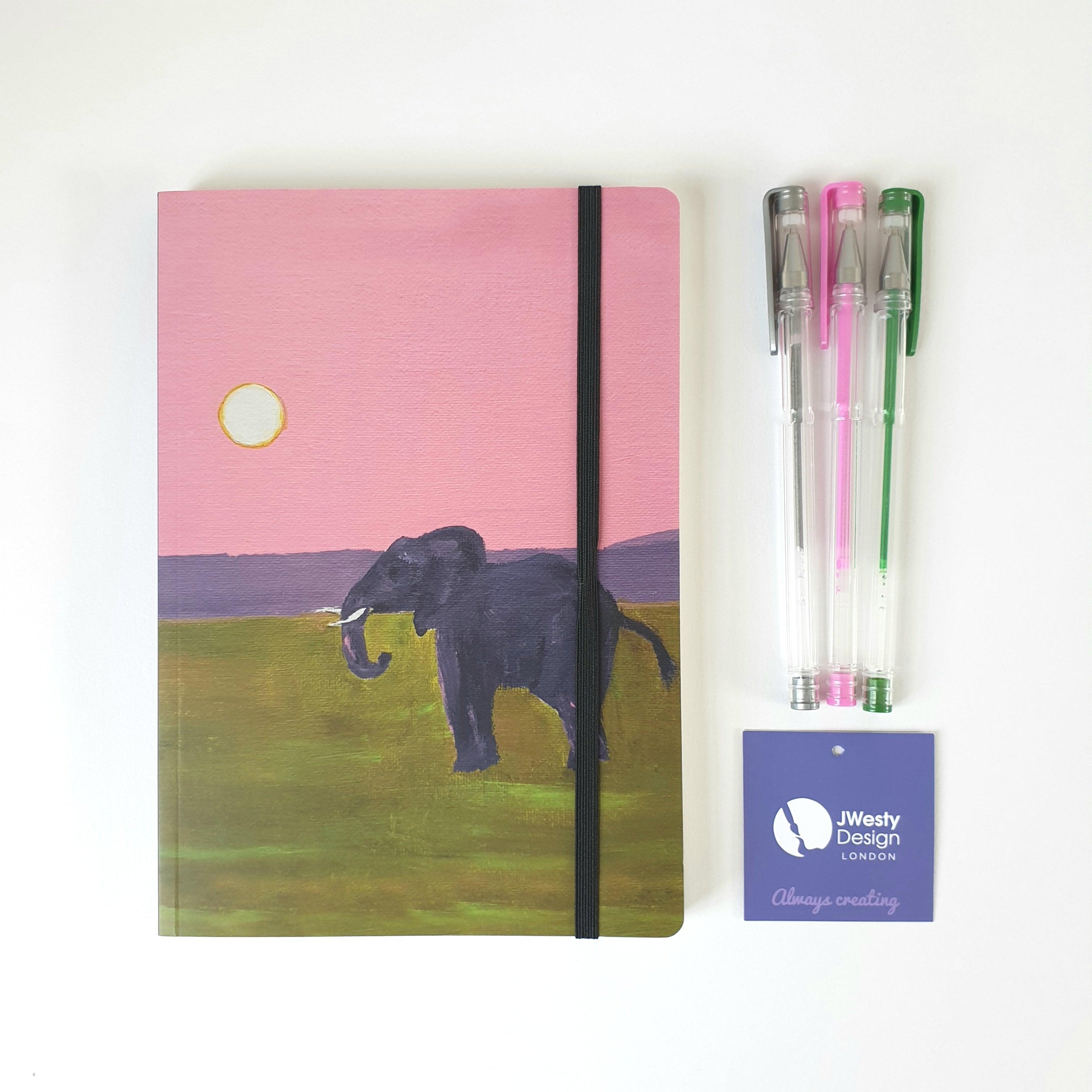 Pink Elephant A5 Luxury Notebook