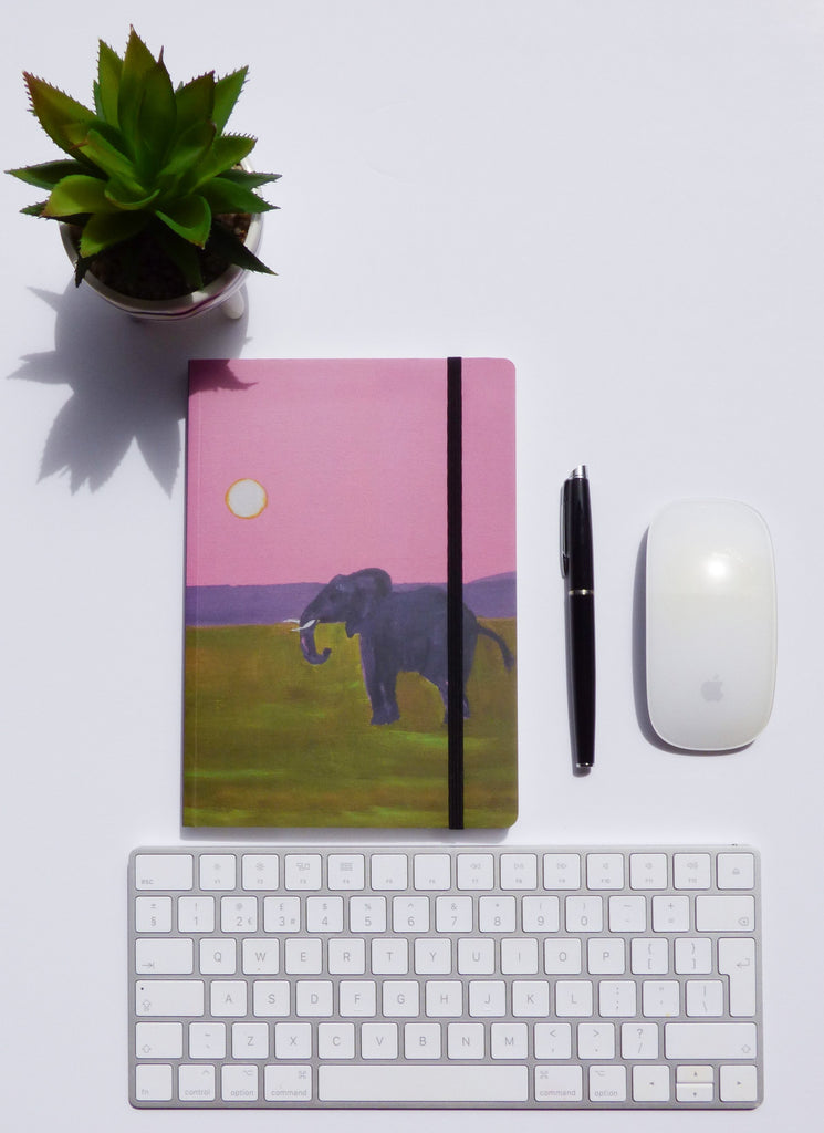 Pink Elephant A5 Luxury Notebook