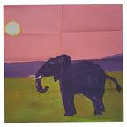 Pink Elephant XL Tea Towel