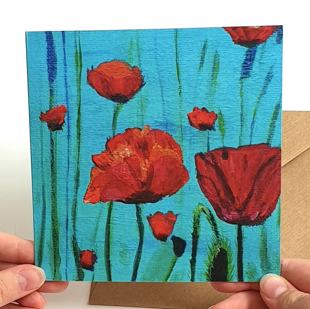 Poppies Greetings Card