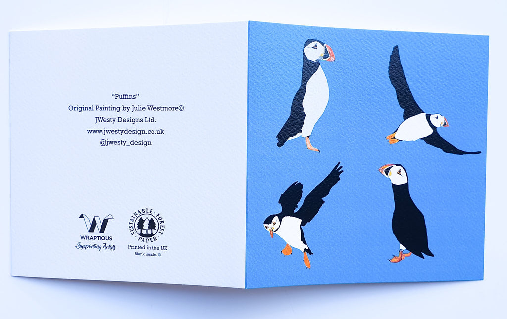 Puffin Greetings Card