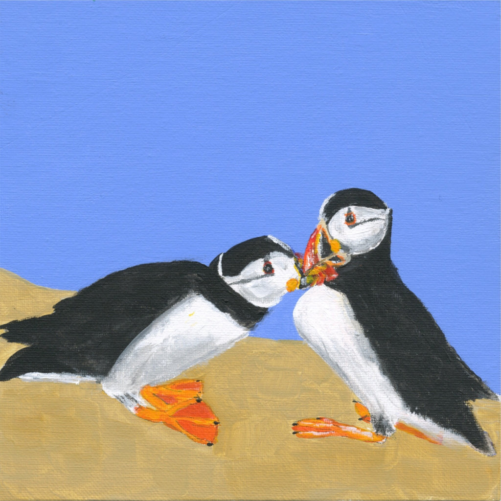 Puffin Love - Original Painting