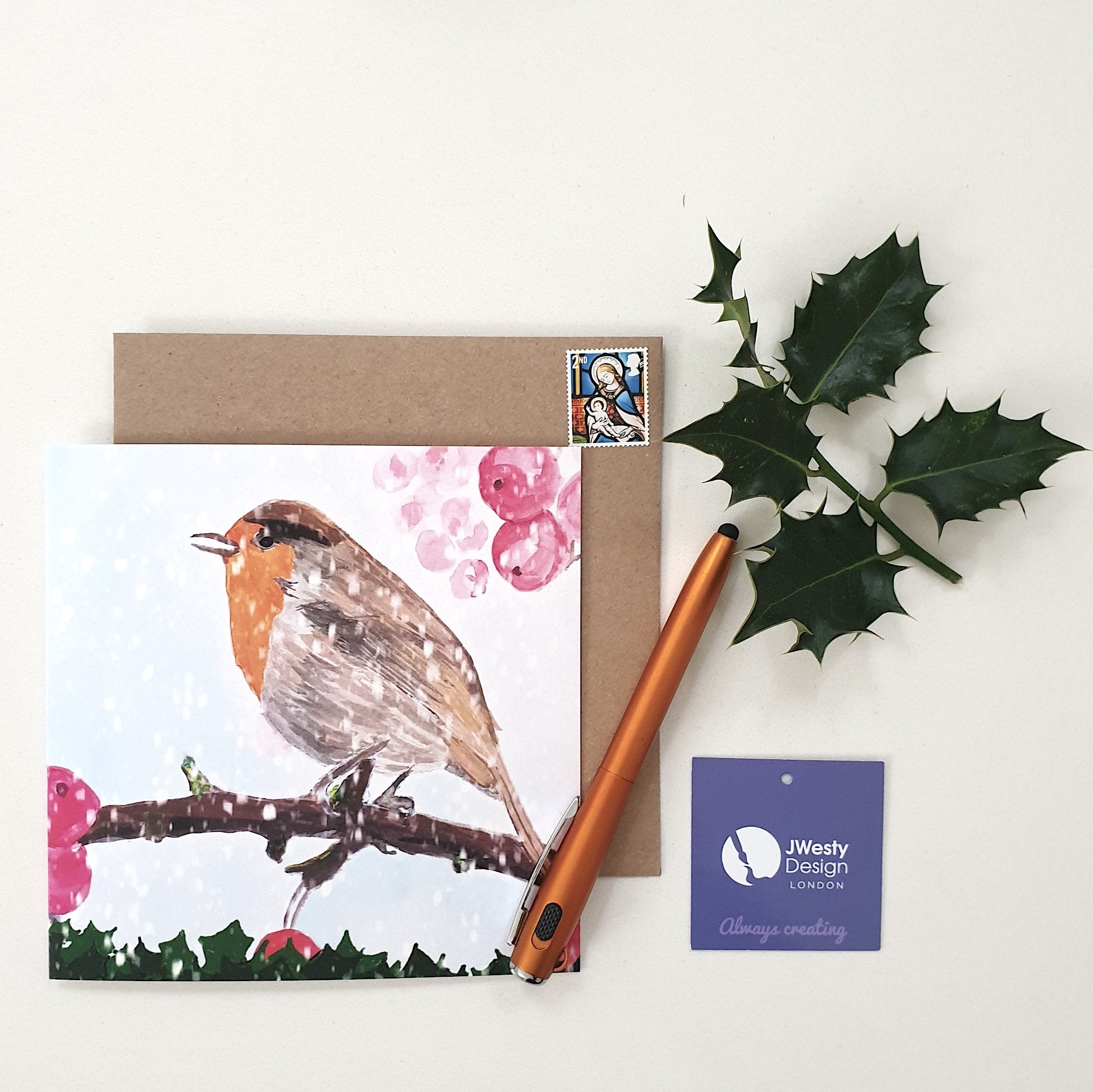 Robin Christmas Greetings Card