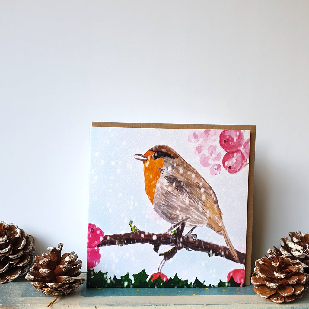 Robin Christmas Greetings Card