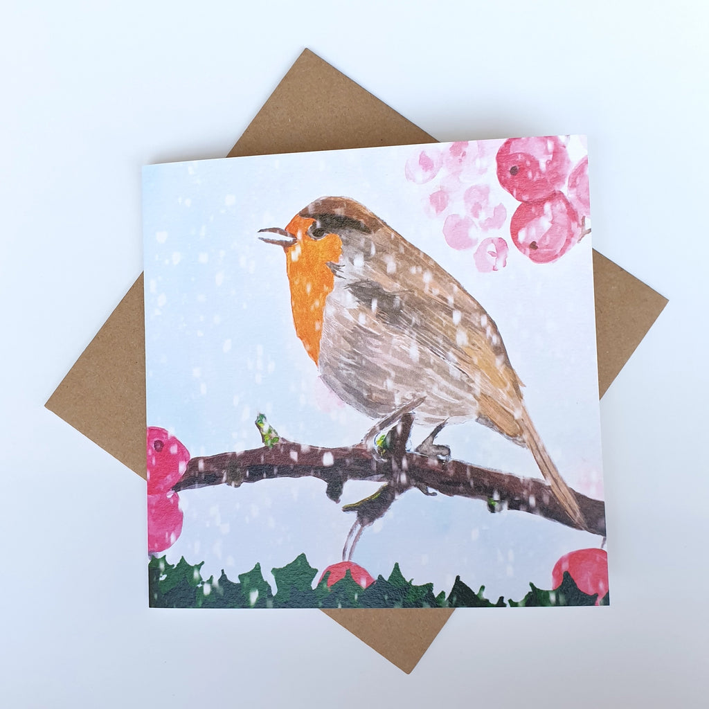 Robin Christmas Greetings Card