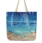 Seascape Luxury Tote - Ocean Shopper Bag