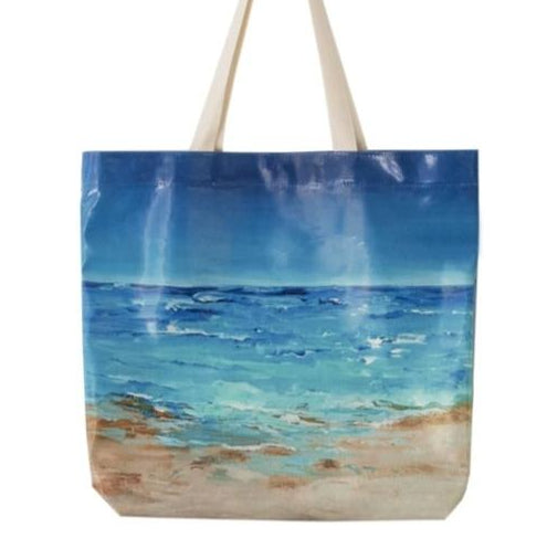 Seascape Luxury Tote - Ocean Shopper Bag