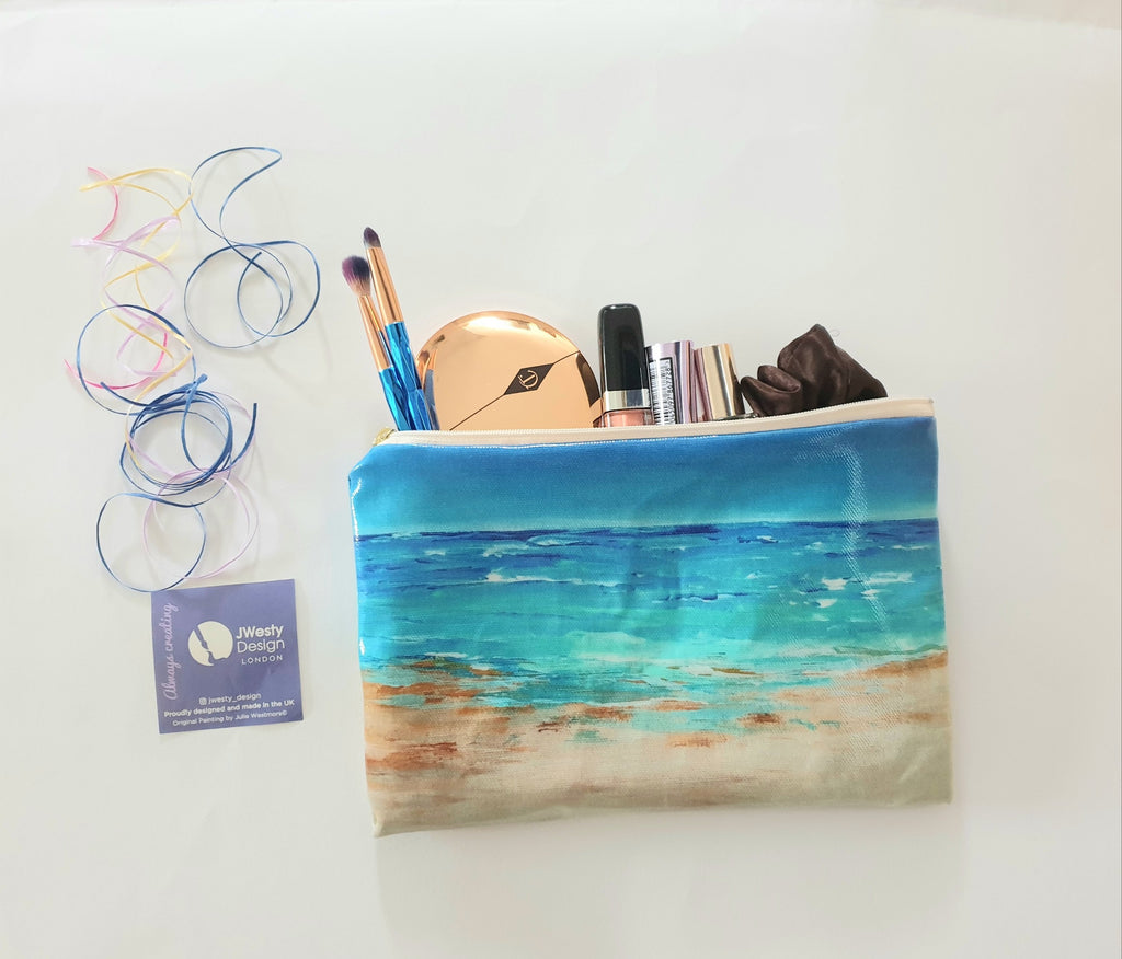 Seascape Makeup Bag| Pencil| Toiletries Case
