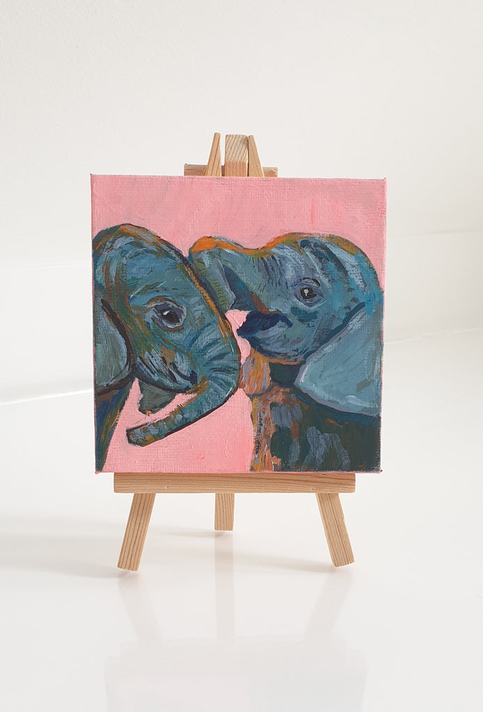 Sisters - Elephants - Original Painting