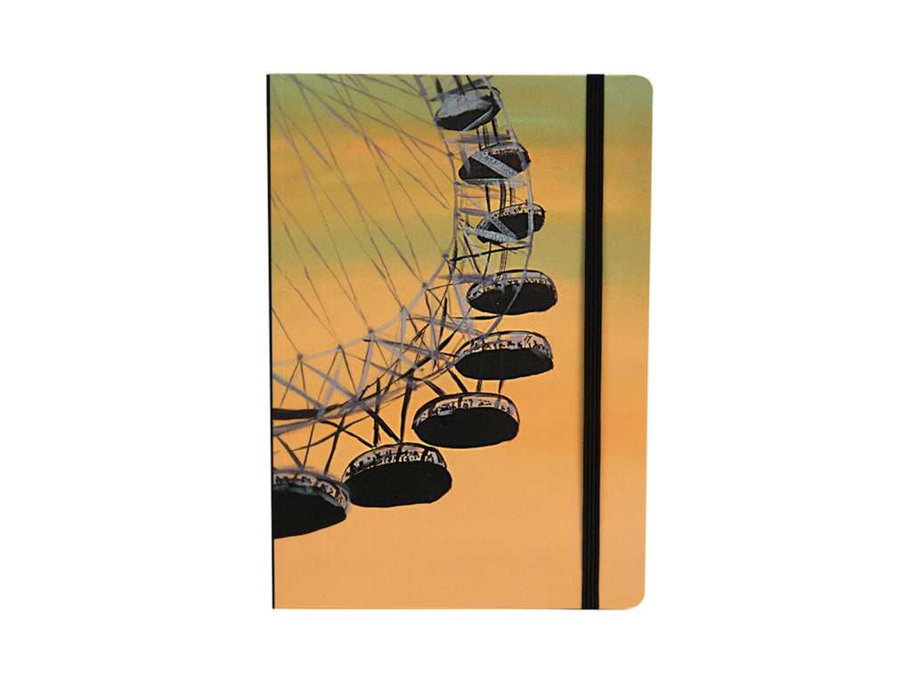 Sunset at the Eye A5 Luxury Notebook