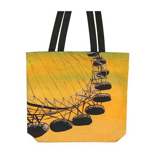 Sunset at the Eye Canvas Tote