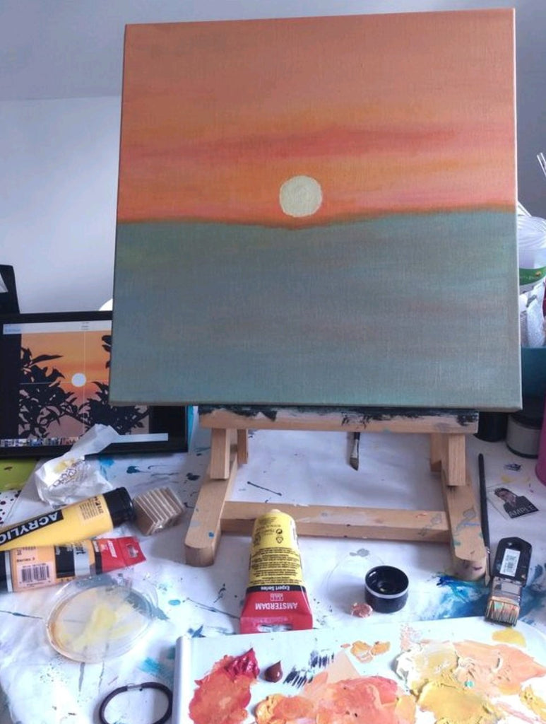 Sunset at the Orchard - Original Painting