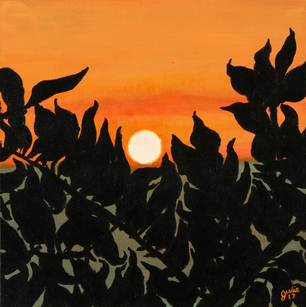 Sunset at the Orchard - Original Painting