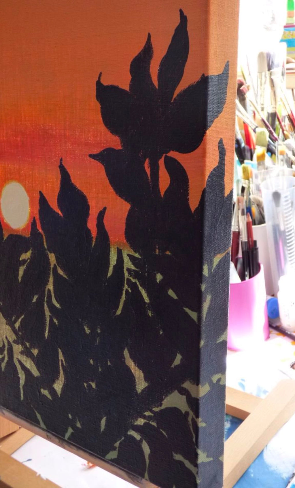 Sunset at the Orchard - Original Painting