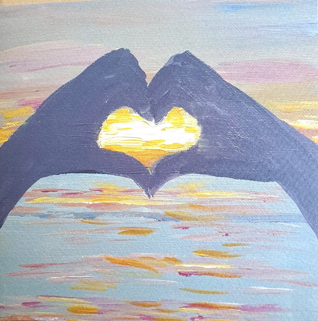 Sunset Love Greetings Card
