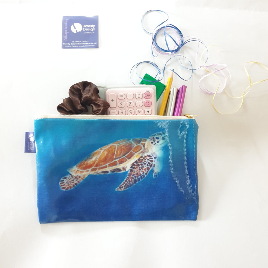 Turtle Makeup Bag/Pencil Case