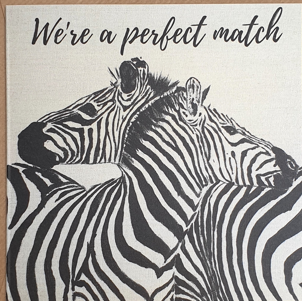 We're a perfect Match Greetings Card