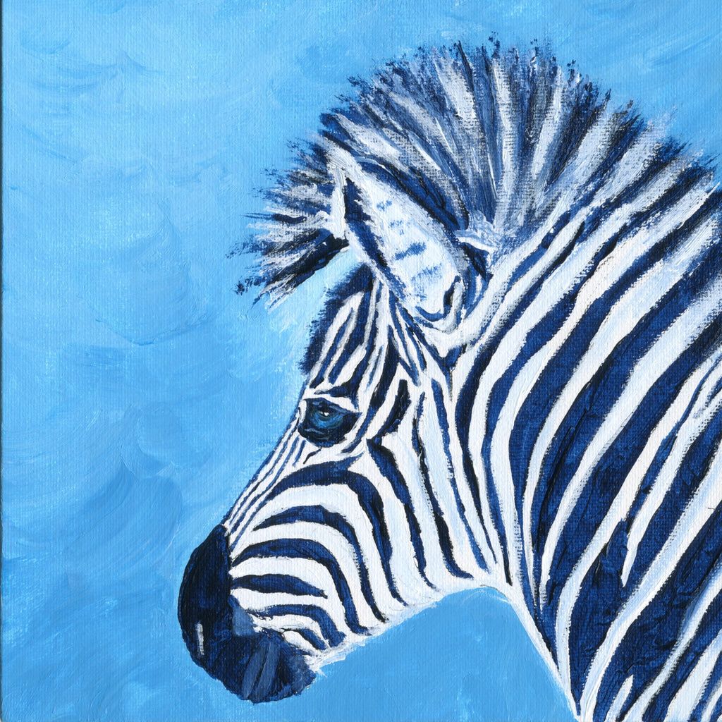 Zebra Blues - Original Painting